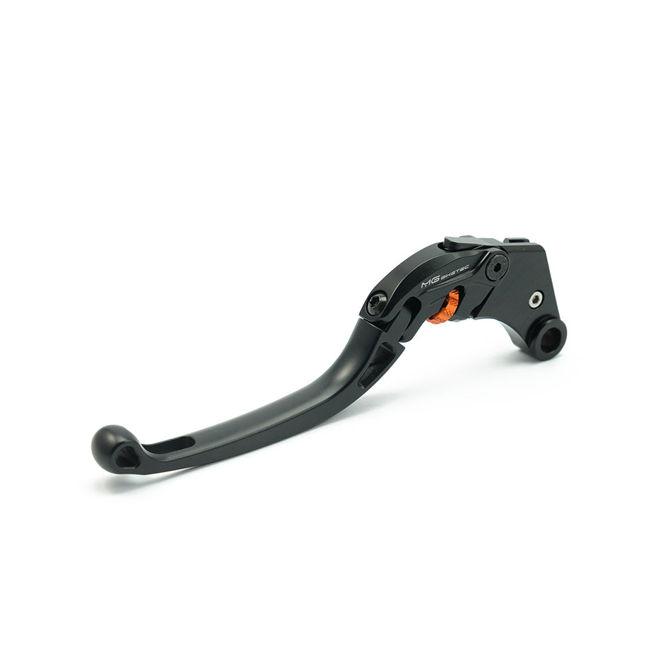 MG Biketec ClubSport Clutch Lever, long - black with Orange adjuster (4272-087014)