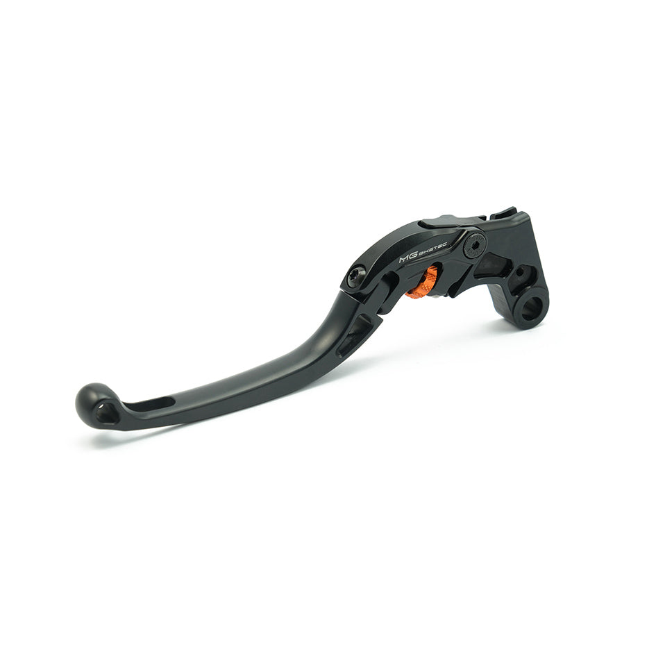 MG Biketec ClubSport Clutch Lever, long - black with Orange adjuster (4272-254014)