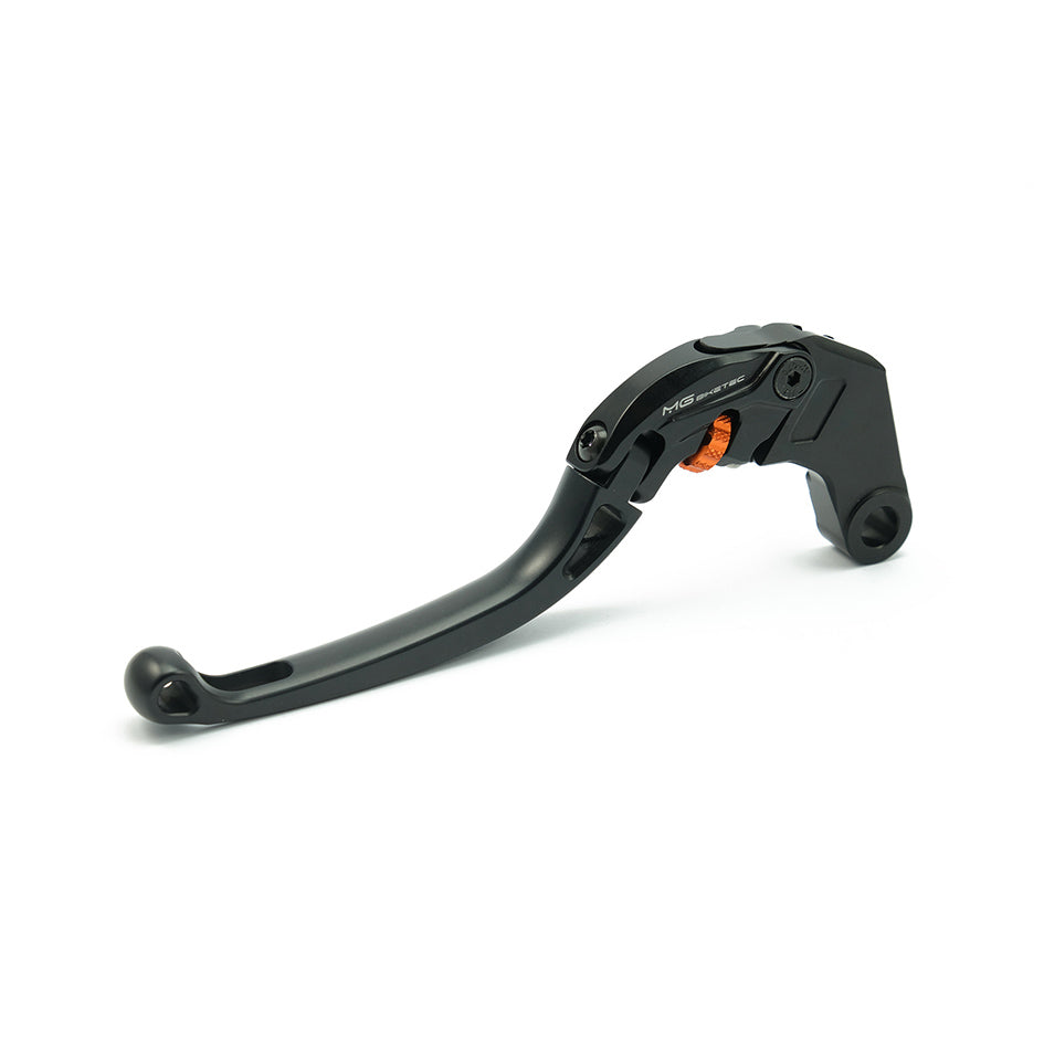 MG Biketec ClubSport Clutch Lever, long - black with Orange adjuster (4272-254021)