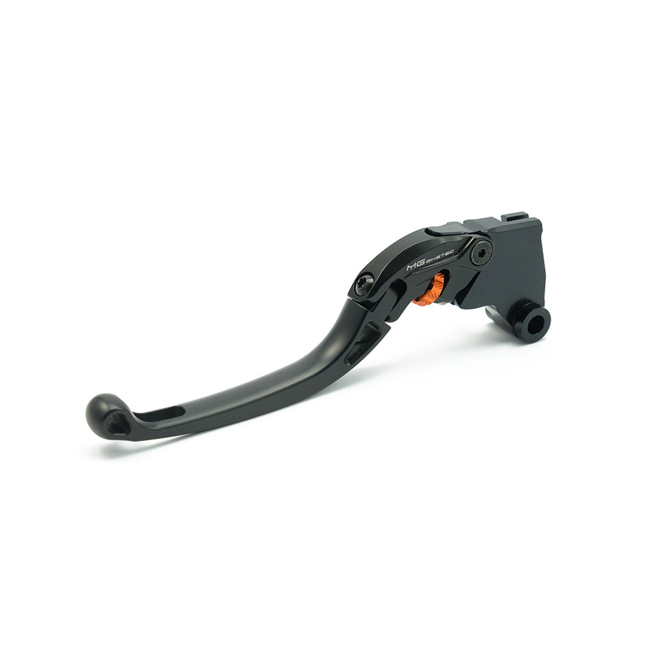 MG Biketec ClubSport Clutch Lever, long - black with Orange adjuster (4272-362508)