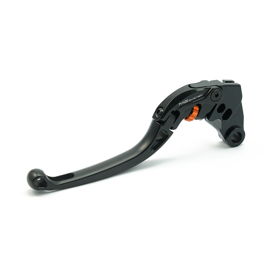 MG Biketec ClubSport Clutch Lever, long - black with Orange adjuster (4272-367003)