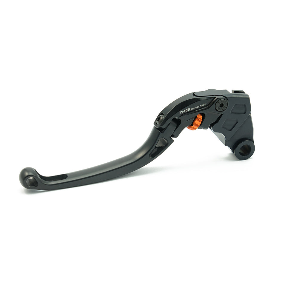 MG Biketec ClubSport Clutch Lever, long - black with Orange adjuster – Kawasaki ZX-10R / RR 2021–2026