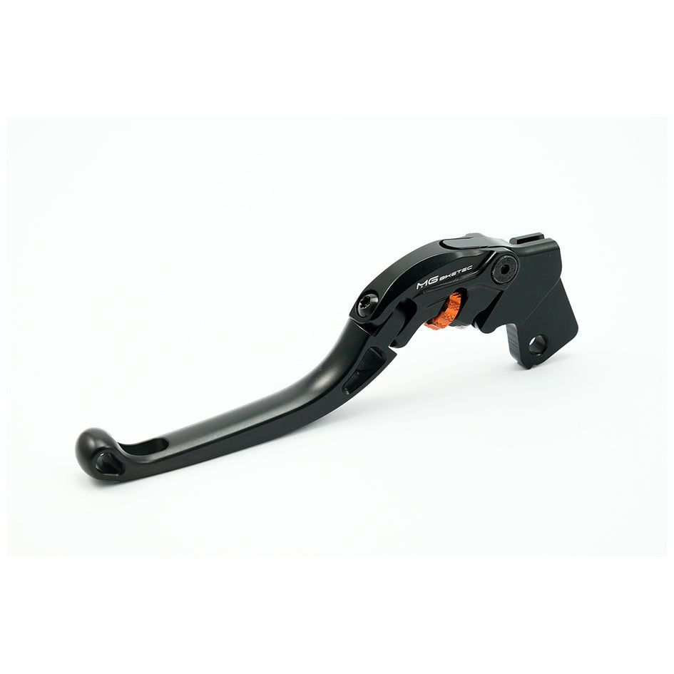 MG Biketec ClubSport Clutch Lever, long - black with Orange adjuster (4272-651511)