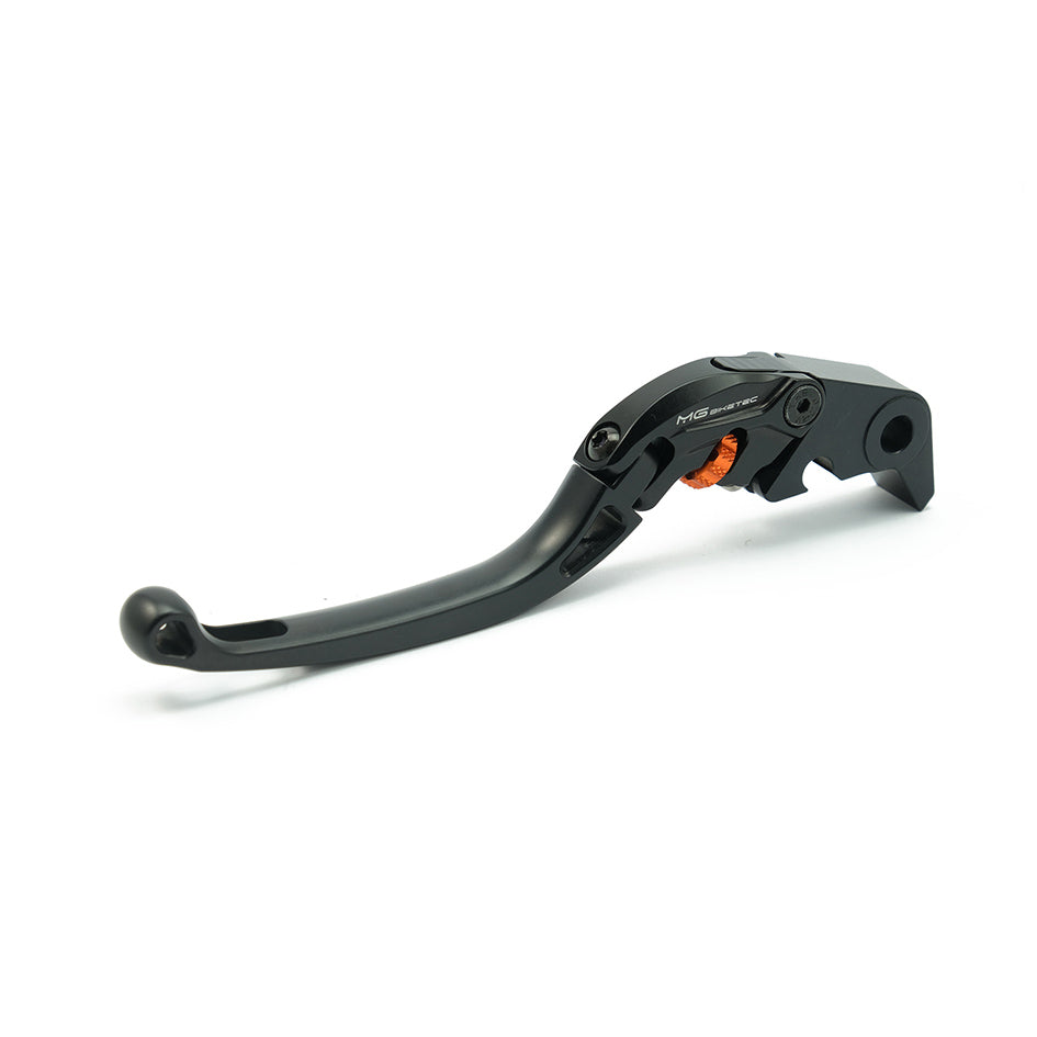 MG Biketec ClubSport Clutch Lever, long - black with Orange adjuster (4272-657005)