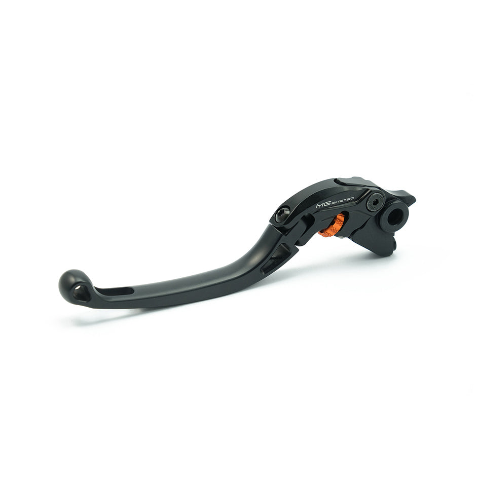 MG Biketec ClubSport Clutch Lever, long - black with Orange adjuster (4272-658513)