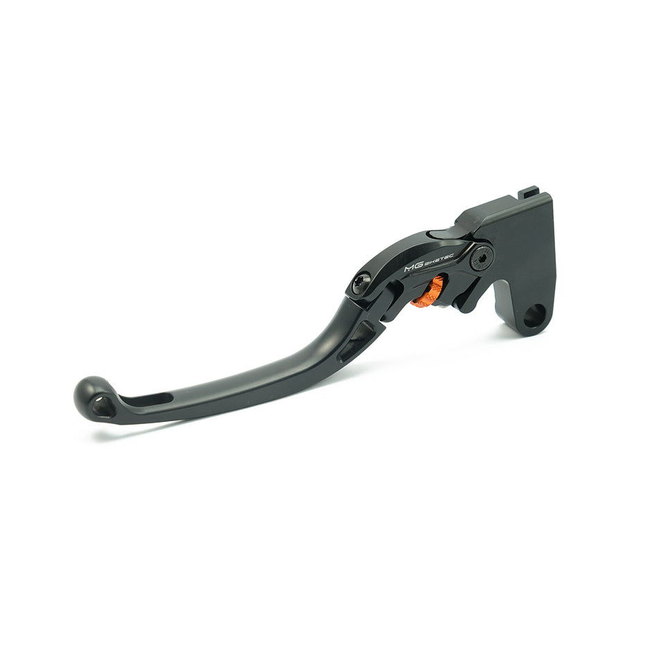 MG Biketec ClubSport Clutch Lever, long - black with Orange adjuster (4272-917516)