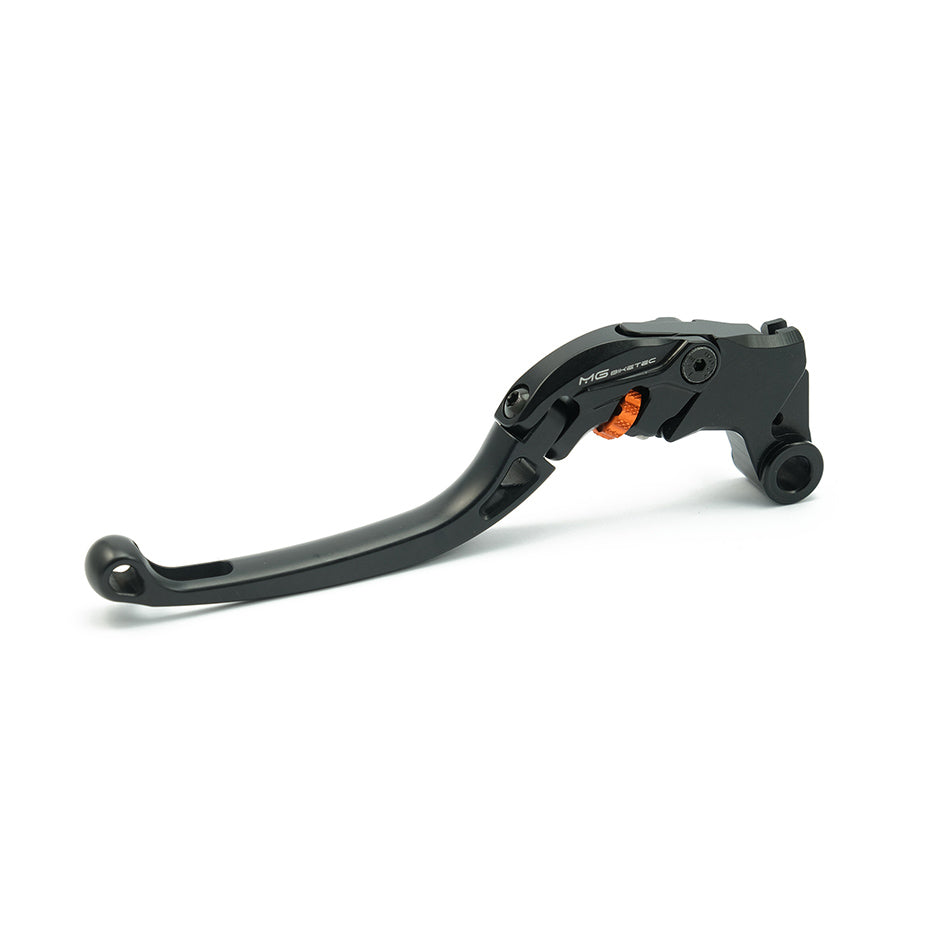 MG Biketec ClubSport Clutch Lever, long - black with Orange adjuster (4272-993015)