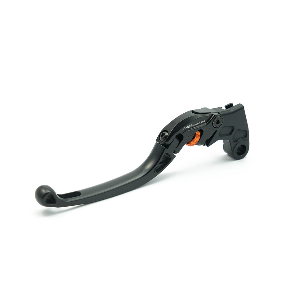 MG Biketec ClubSport Clutch Lever, long - black with Orange adjuster – Suzuki GSX-R1000 2026 / Suzuki Katana (1000cc) 2022–2026