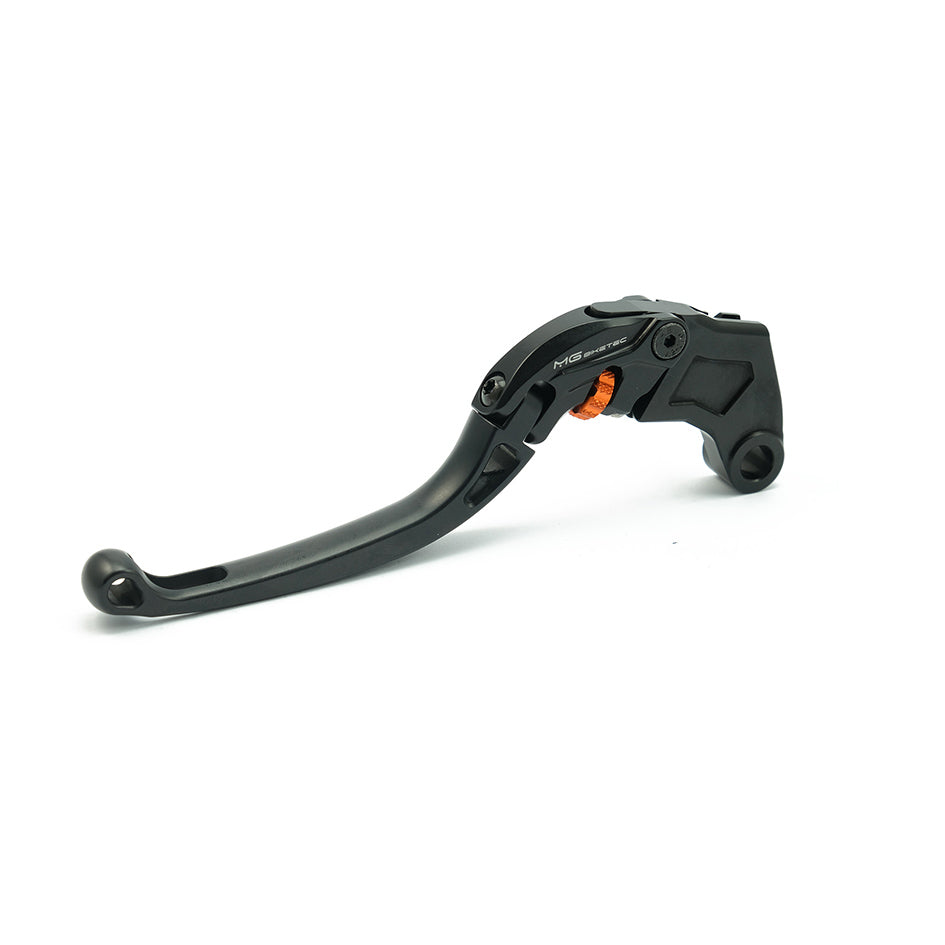 MG Biketec ClubSport Clutch Lever, long - black with Orange adjuster (4272-997016)