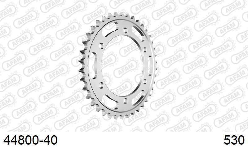 AFAM Rear Sprocket, 530 (OE Pitch), Steel - 40T (orig size) – Cagiva Raptor / V Raptor 1000 2000–2005