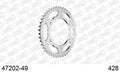AFAM Rear Sprocket, 428 (OE Pitch), Steel - 49T (orig size) – Derbi GPR 125 4V 2009–2016 / Derbi Senda 125 SM DRD 2014–2015