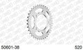 AFAM Rear Sprocket, 520 (OE Pitch), Steel - 38T (orig size) (50601-38)