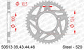 AFAM Rear Sprocket, 520 (OE Pitch), Steel - 39T (orig size), fits inc Special
