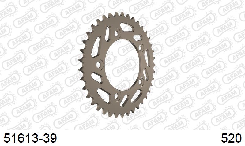 AFAM Rear Sprocket, 520 conversion, Alu - 39T (orig size)