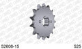 AFAM Front Sprocket, 525 (OE Pitch), Steel - 15T (orig size) (52608-15)