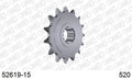 AFAM Front Sprocket, 520 (OE Pitch), Steel - 15T (orig size) (52619-15)