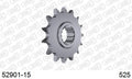AFAM Front Sprocket, 525 conversion, Steel - 15T (orig size), fits PCD4