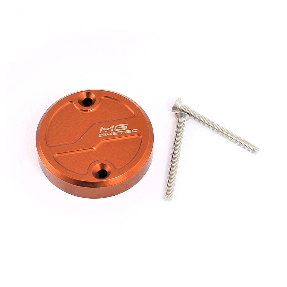 MG Biketec Front Brake Fluid Reservoir Cap - Orange (5573-156508)