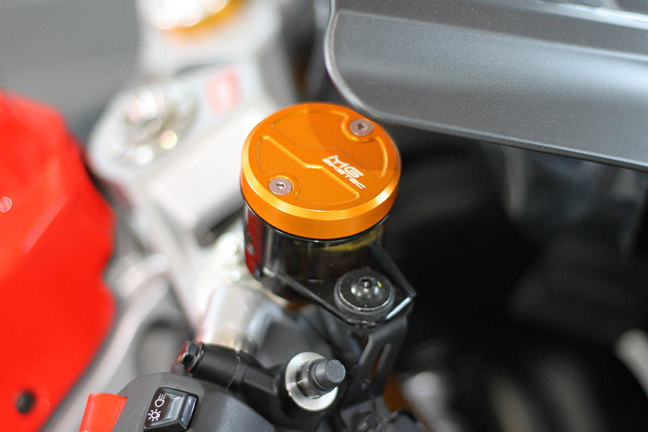 MG Biketec Front Brake Fluid Reservoir Cap - Orange (5573-156508)