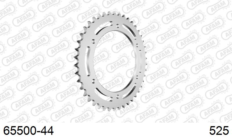 AFAM Rear Sprocket, 525 (OE Pitch), Steel - 44T (orig size) – Hyosung GT650 2004–2018
