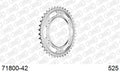 AFAM Rear Sprocket, 525 (OE Pitch), Steel - 42T (orig size) (71800-42)