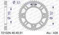 AFAM Rear Sprocket, 428 (OE Pitch), Alu - 49T (orig size)