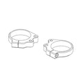 Hyperpro Front Fender Braket Set For H43 Forks - Silver