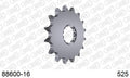 AFAM Front Sprocket, 525 (OE Pitch), Steel - 16T, 104 links reqd