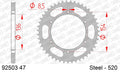 AFAM Rear Sprocket, 520 (OE Pitch), Steel - 47T (orig size) – BMW G650X Challenge 2007–2009 / BMW G650X Country 2007–2009