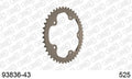 AFAM Rear Sprocket, 525 (OE Pitch), Alu - 43T, 116 links reqd