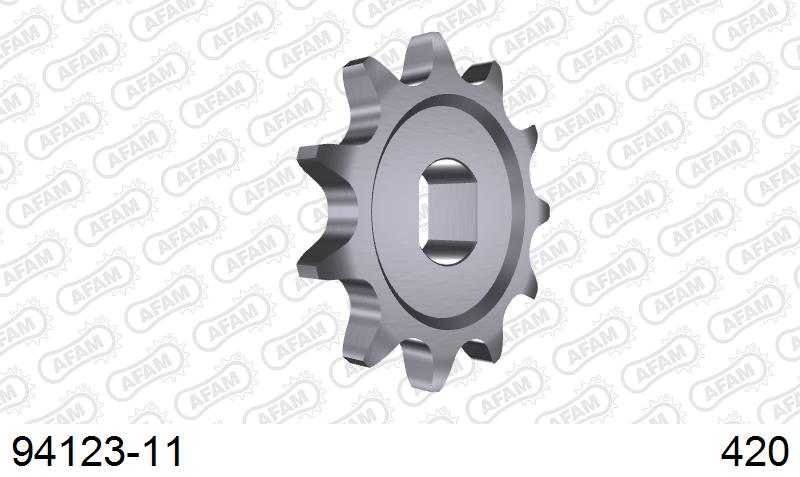 AFAM Front Sprocket, 420 conversion, Steel - 11T (orig size)