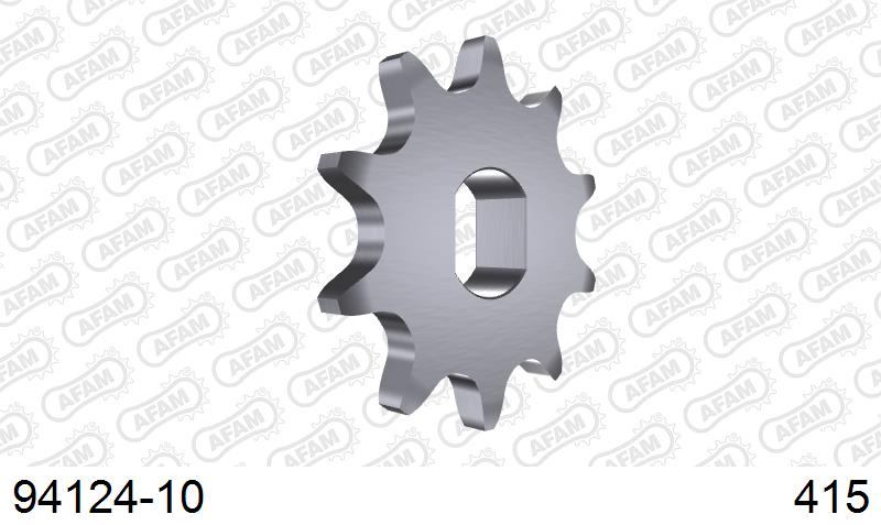 AFAM Front Sprocket, 415 (OE Pitch), Steel - 10T (orig size), fits MINI