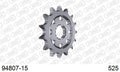 AFAM Front Sprocket, 525 (OE Pitch), Steel - 15T (orig size), fits RR