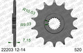 AFAM Standard Chain & Self CleaningAlu Sprocket Kit, 520 (OE Pitch) - Plain Steel 114 link Standard chain, 12T steel/50T Alu sprockets