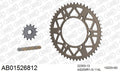 AFAM MX reinforced Chain & Self CleaningAlu Sprocket Kit, 520 (OE Pitch) - Gold 114 link MX reinforced chain, 13T steel/50T Alu sprockets (AB01526812)