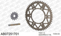 AFAM Xs-Ring Reinforced Plus Chain & Self CleaningAlu Sprocket Kit, 520 (OE Pitch) - Gold 116 link Xs-Ring Reinforced Plus chain, 14T steel/ (AB07251701)