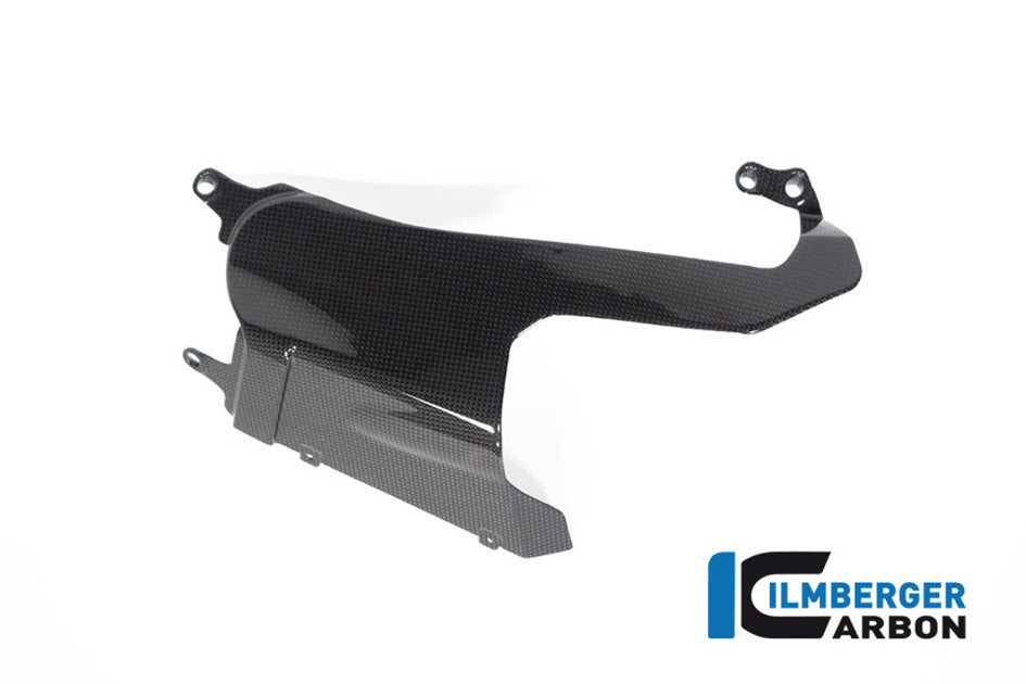 Ilmberger Carbon Exhaust Cover (On The Left Bellypan) (Gloss Finish) - (V4 / S Models)