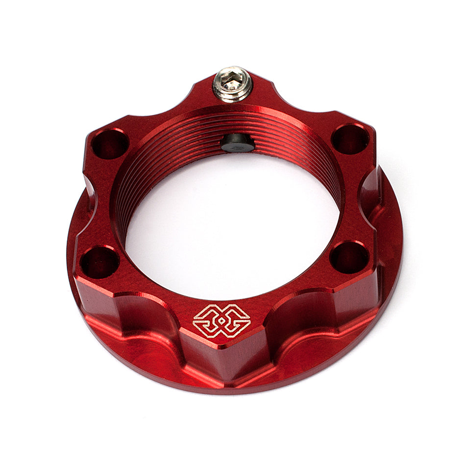 Gilles Anodised Alloy Locking Top Yoke Nut - Red (Other Colours Available) (ACMA-28-10-R)