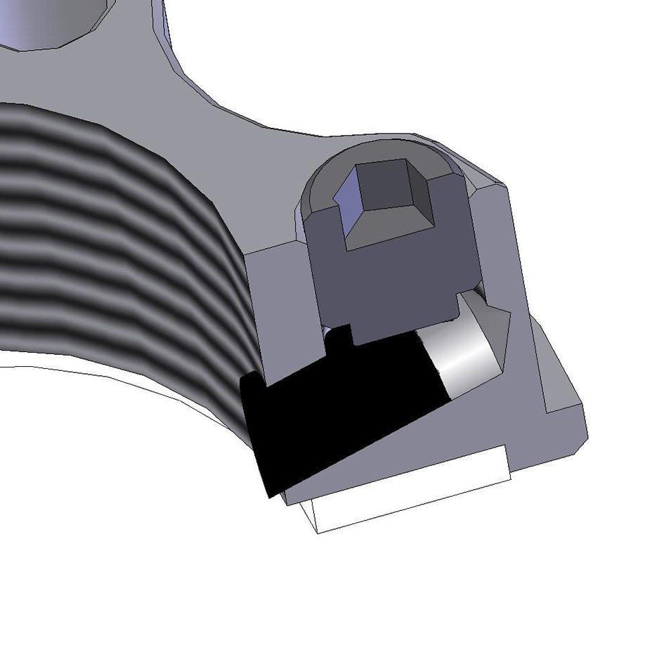 Gilles Anodised Alloy Locking Top Yoke Nut - Red (Other Colours Available) (ACMA-28-10-R)
