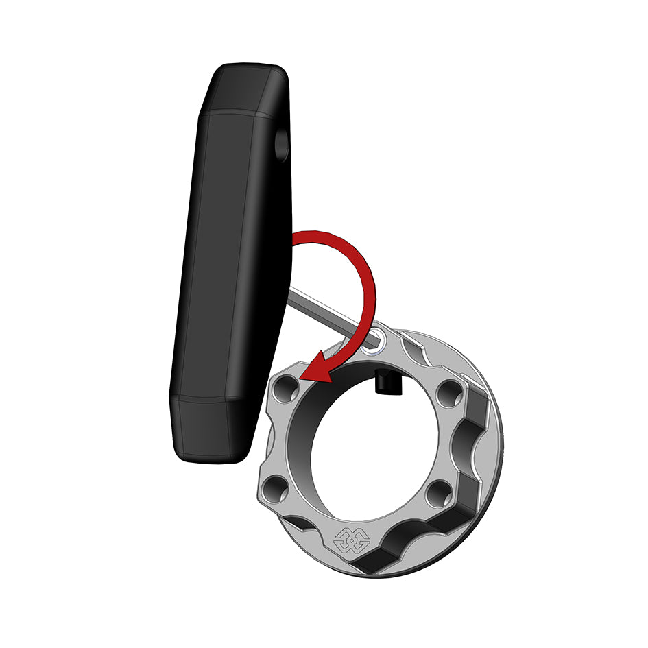 Gilles Anodised Alloy Locking Top Yoke Nut - Red (Other Colours Available) (ACMA-28-10-R)