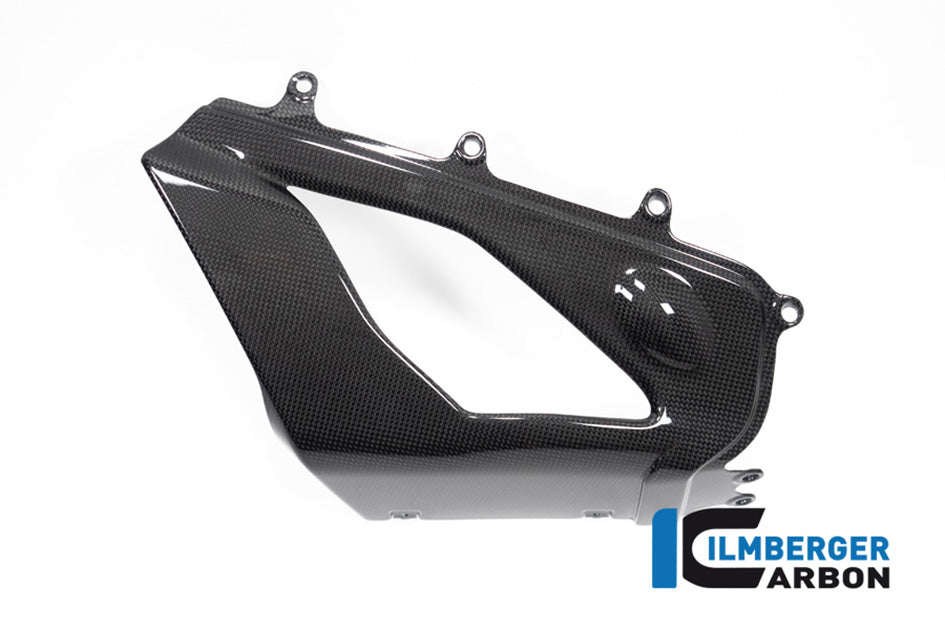 Ilmberger Carbon Exhaust Cover (On The Right Bellypan) (Gloss Finish) - (V4 / S Models)