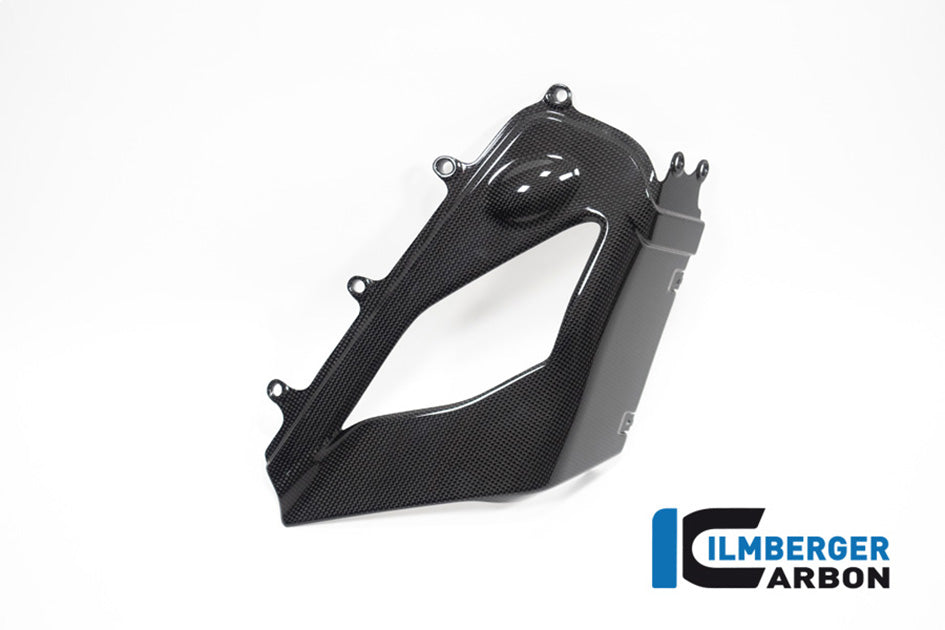 Ilmberger Carbon Exhaust Cover (On The Right Bellypan) (Gloss Finish) - (V4 / S Models)