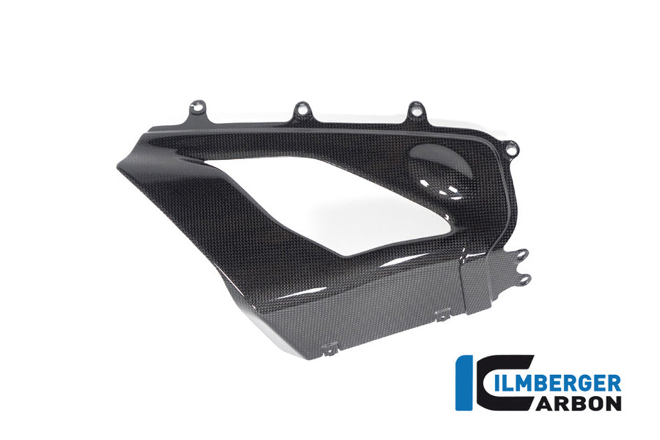Ilmberger Carbon Exhaust Cover (On The Right Bellypan) (Gloss Finish) - (V4 / S Models)