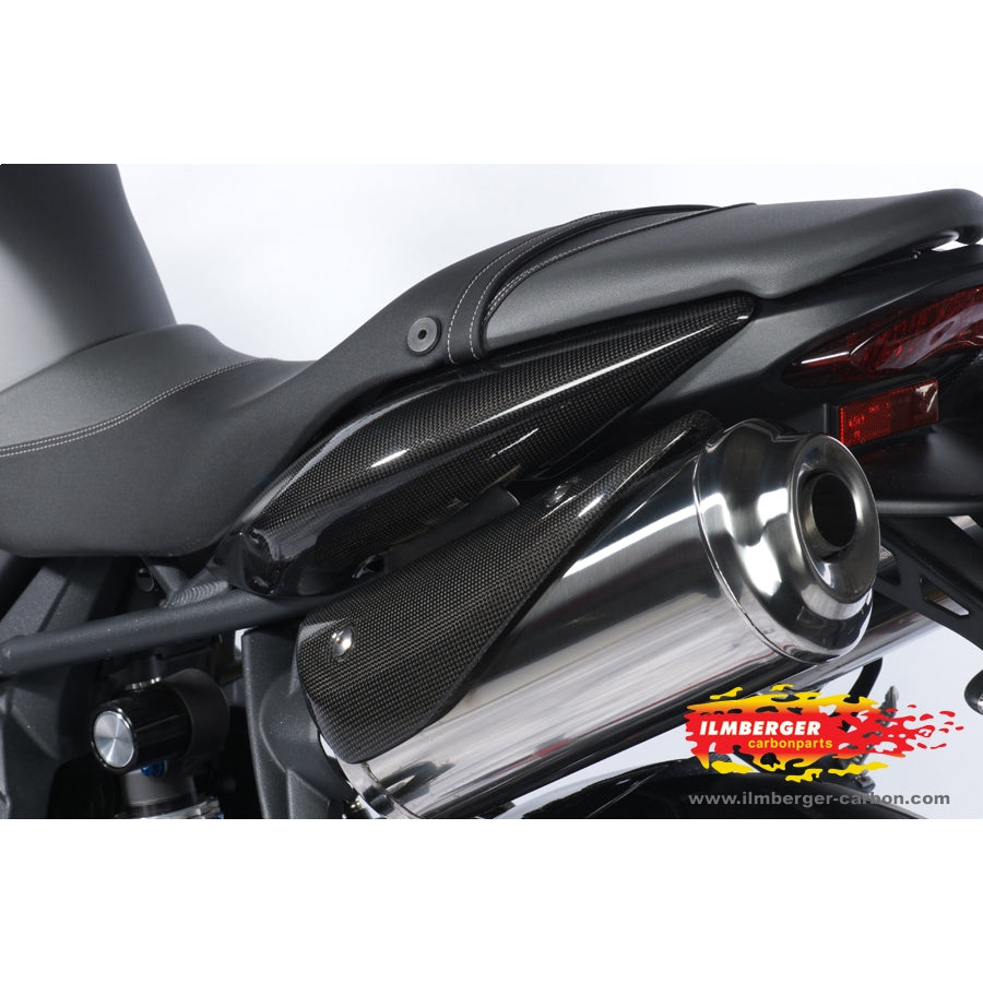 Ilmberger Carbon Exhaust Protection (Left) – Triumph Street Triple 675 2008–2012 / Triumph Street Triple R 675 2009–2012