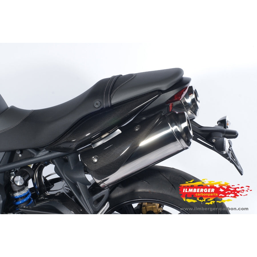 Ilmberger Carbon Exhaust Protection (Left) – Triumph Street Triple 675 2008–2012 / Triumph Street Triple R 675 2009–2012