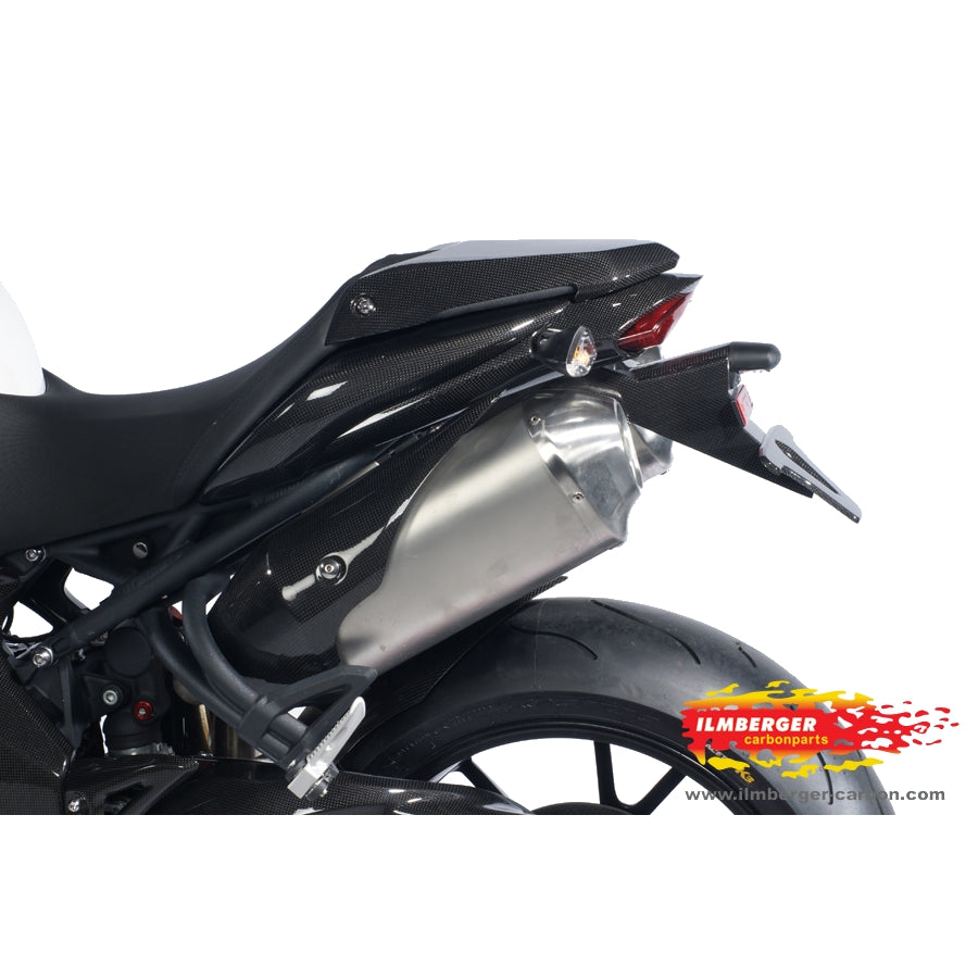 Ilmberger Carbon Exhaust Protection (Left) – Triumph Speed Triple 1050 2011–2015 / Triumph Speed Triple [R] 1050 2012–2015