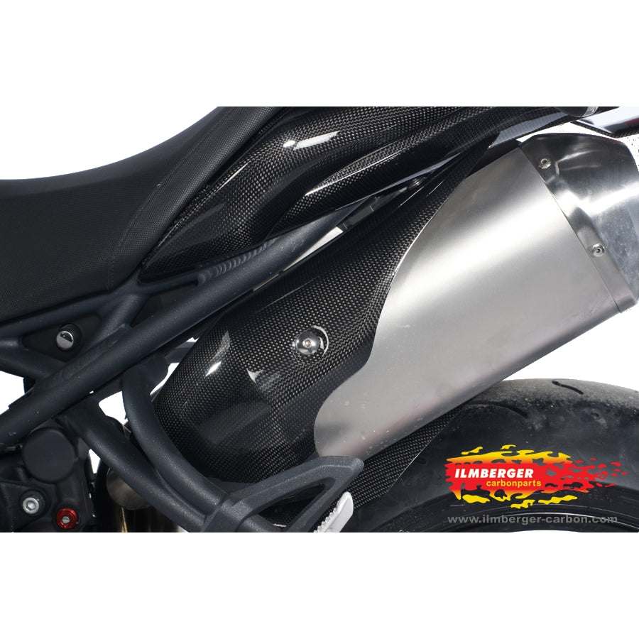 Ilmberger Carbon Exhaust Protection (Left) – Triumph Speed Triple 1050 2011–2015 / Triumph Speed Triple [R] 1050 2012–2015