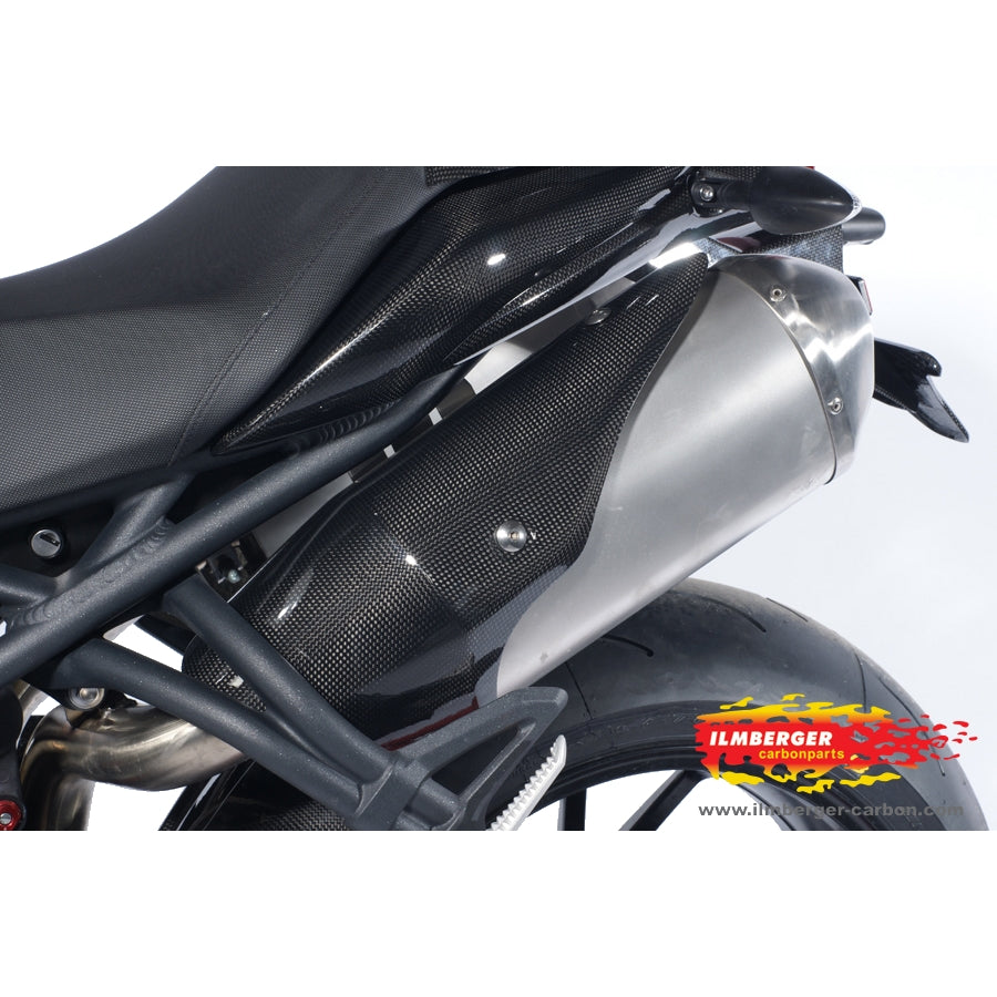 Ilmberger Carbon Exhaust Protection (Left) – Triumph Speed Triple 1050 2011–2015 / Triumph Speed Triple [R] 1050 2012–2015