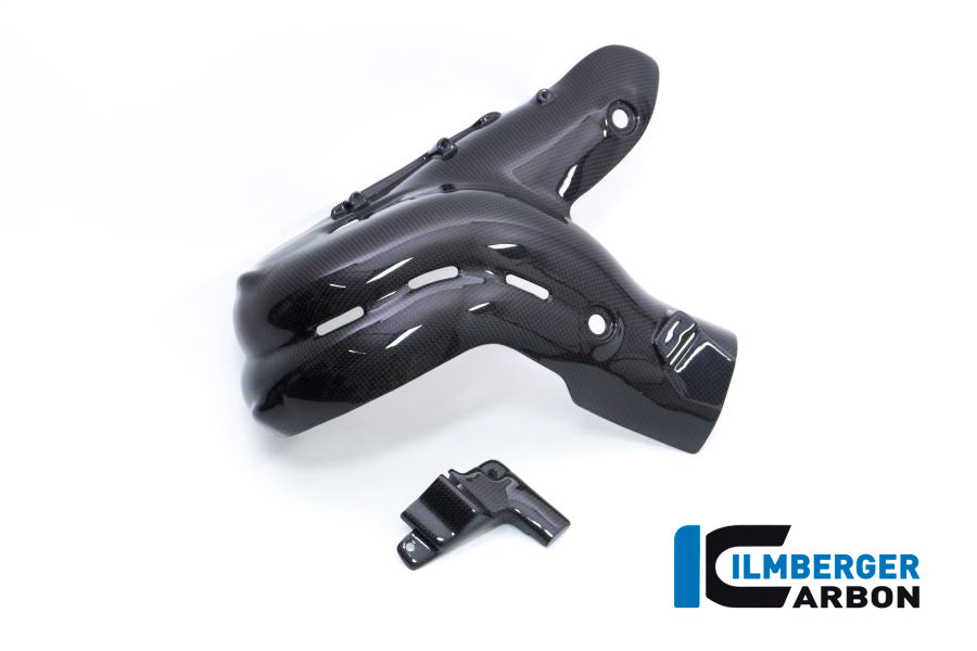 Ilmberger Carbon Exhaust Protector - Gloss Finish - (V4 / S Models) (For Euro 4 Models Only)
