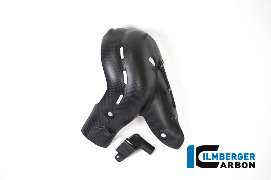 Ilmberger Carbon Exhaust Protector - Matt Finish - (V4 / S Models) (For Euro 4 Models Only)